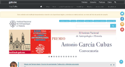 Desktop Screenshot of inah.gob.mx